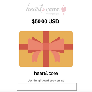 eGift Card for heart&core Post-Surgical Bras