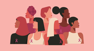 An illustration of women of multiple ethnicities wearing pink ribbons for breast cancer awareness. Explore 30 inspiring breast cancer awareness quotes for hope and healing.