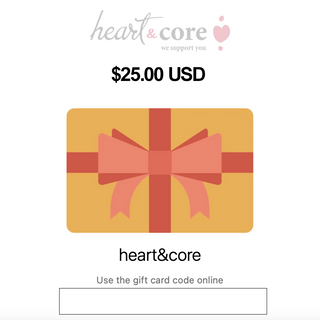 eGift Card for heart&core Post-Surgical Bras